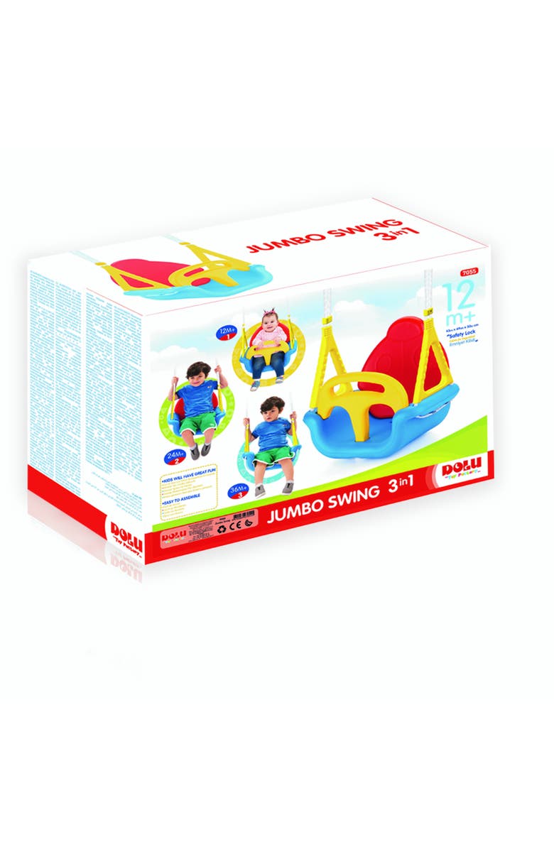 Dolu 3In1 Safety Swing Adjustable, Ages 12+ Months, Alternate, color, Multicolored