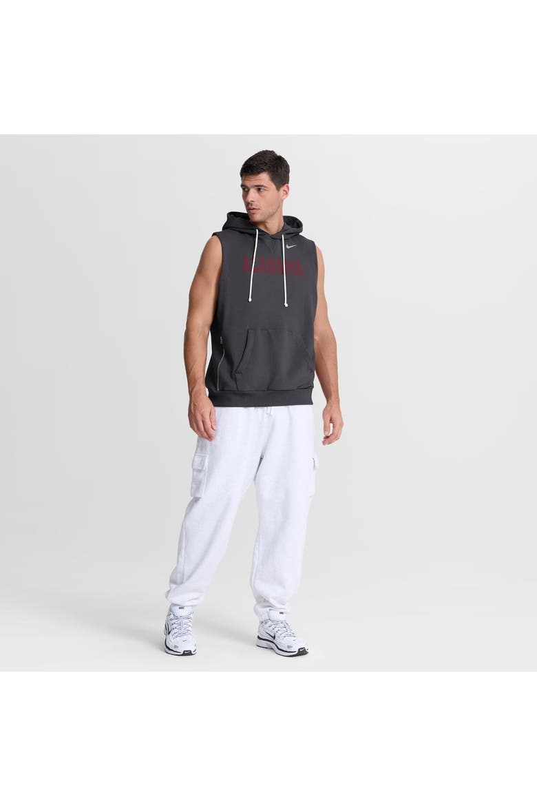Men's Nike  Anthracite Alabama Crimson Tide 2026 Sideline Sleeveless Dri-FIT Hoodie, Alternate, color, Anthracite