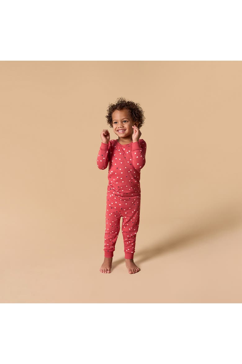 Red Hearts Pajamas Set, Alternate, color, Red Hearts