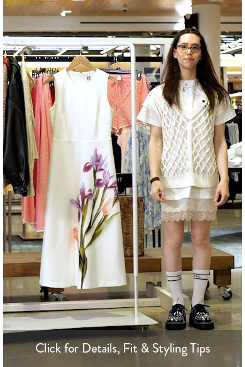 Floral A-Line Midi Dress video