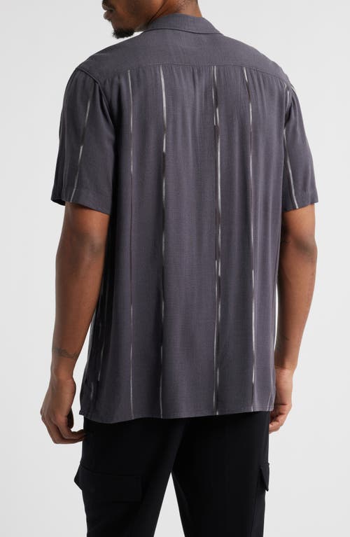 Open Edit Resort Lines Texture Camp Shirt