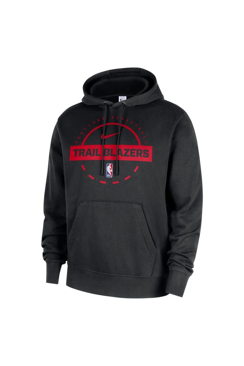 Men's Nike Black Portland Trail Blazers 2025/26 Authentic Practice Club Pullover Hoodie, Alternate, color, Black