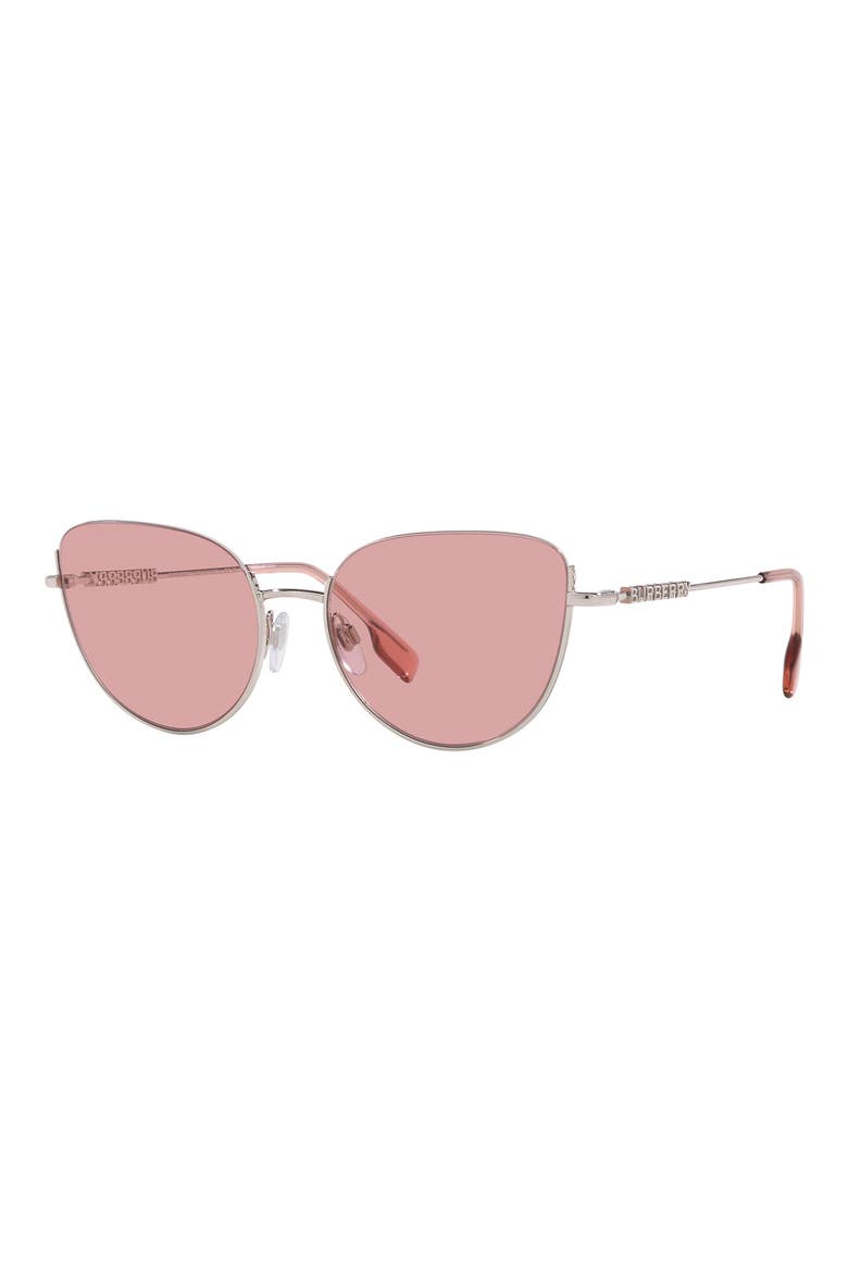 Harper 58mm Cat Eye Sunglasses, Alternate, color, SILVER
