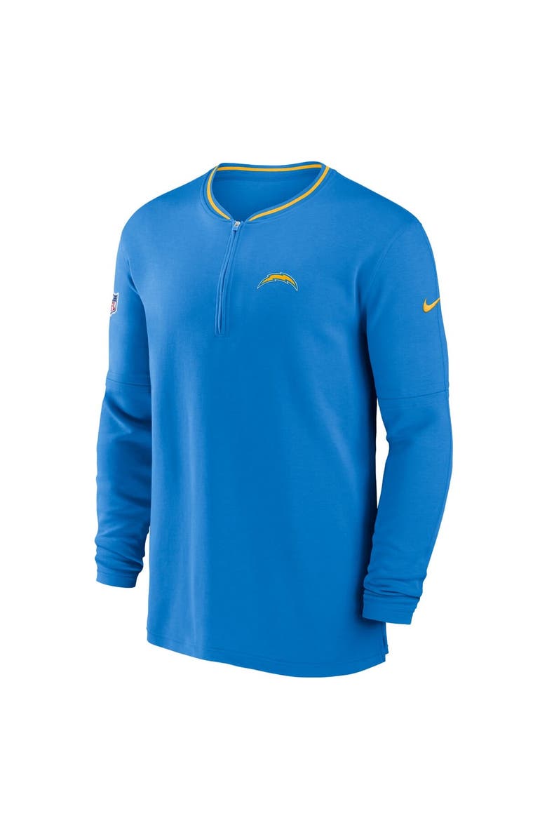 Nike Men's Nike Powder Blue Los Angeles Chargers Coach Half-Zip Sweatshirt, Alternate, color, Powder Blue