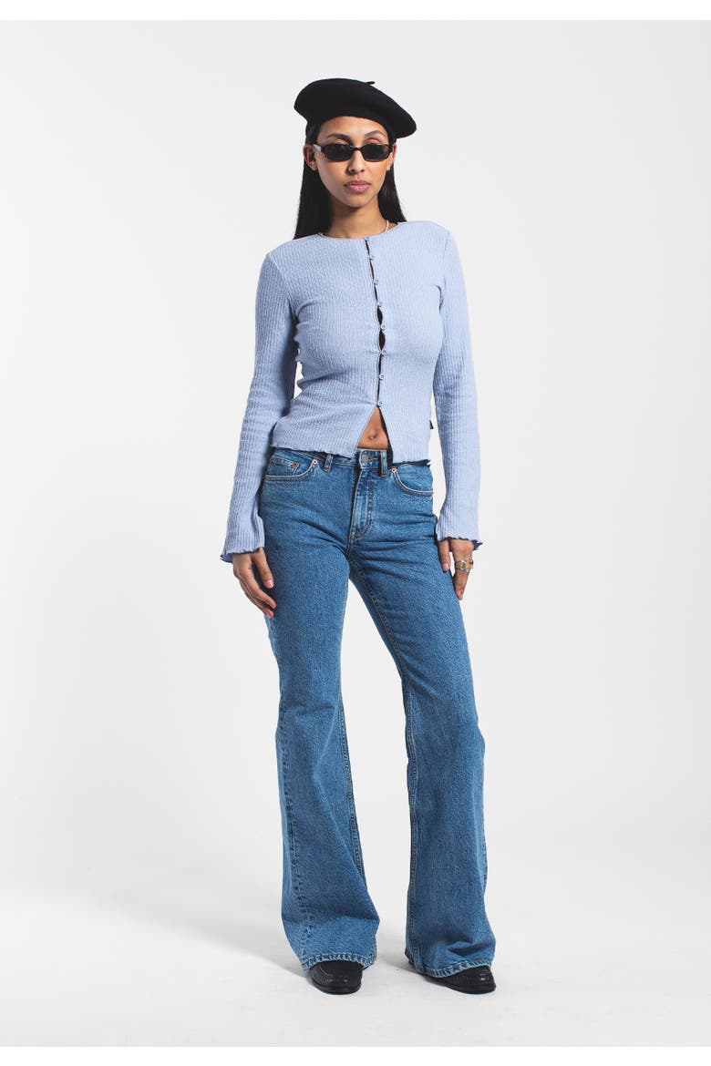 Elba Mid Bootcut Jeans, Main, color, Bay Sky Retro