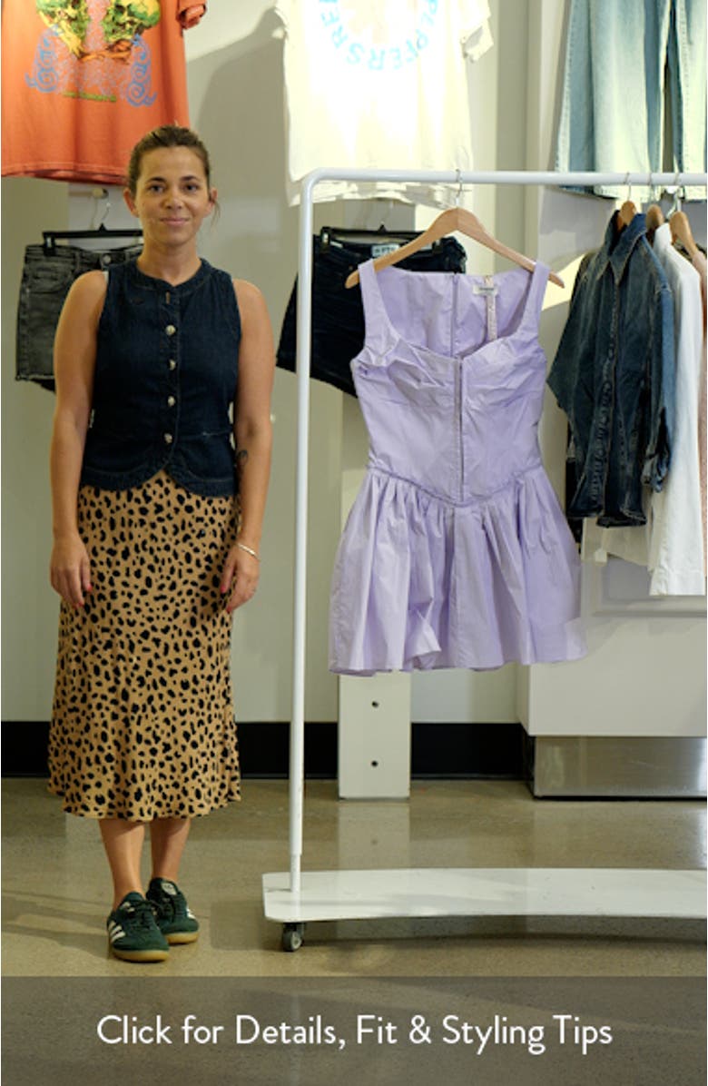 Cupid Corset Sleeveless Minidress, sales video thumbnail