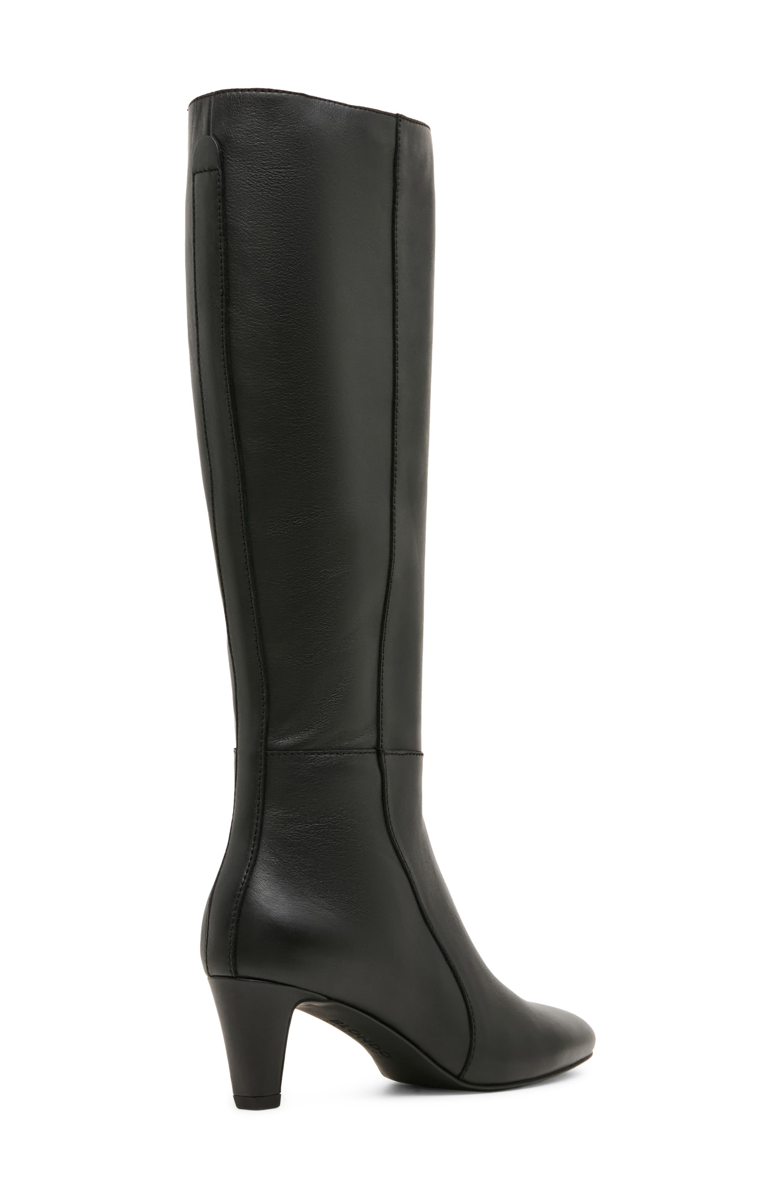 Nadine Leather Knee High Boot, Alternate, color, BLACK LEATHER