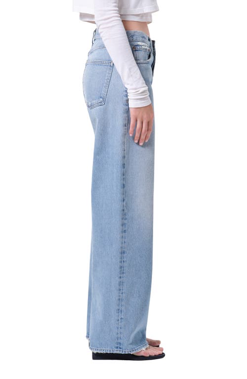 Agolde Arc High Waist Loose Wide Leg Jeans In Blue