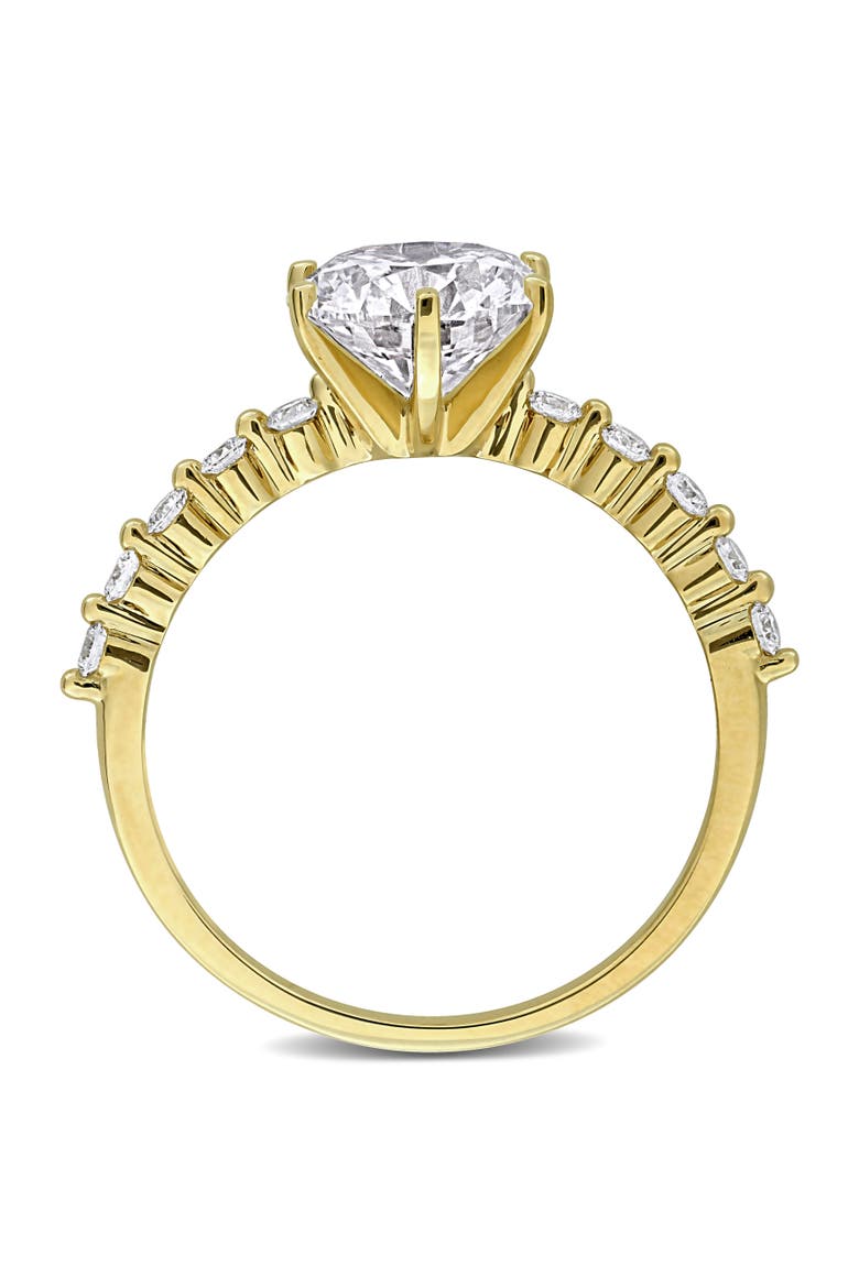 2-1/4 CTW Lab Grown Diamond Engagement Ring 14k, Alternate, color, Yellow Gold
