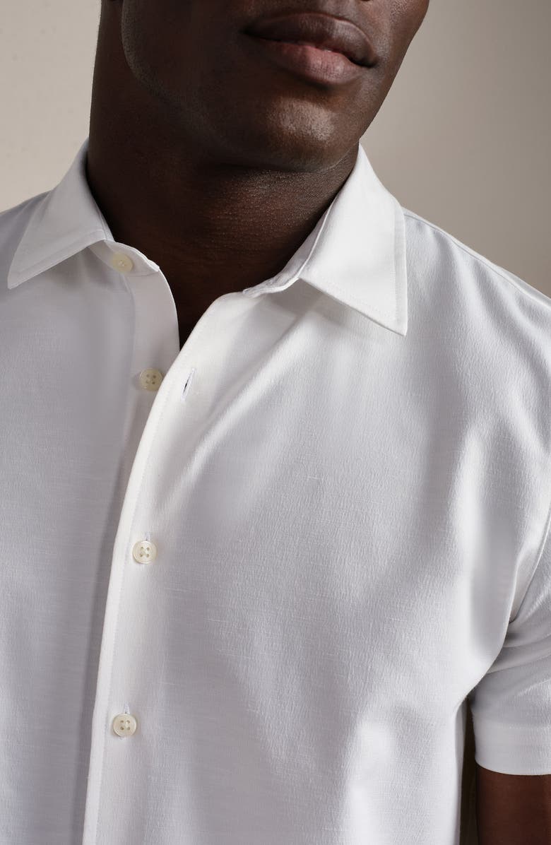 Rhone Brezza Performance Short Sleeve Button-Up Shirt, Alternate, color, White Onyx