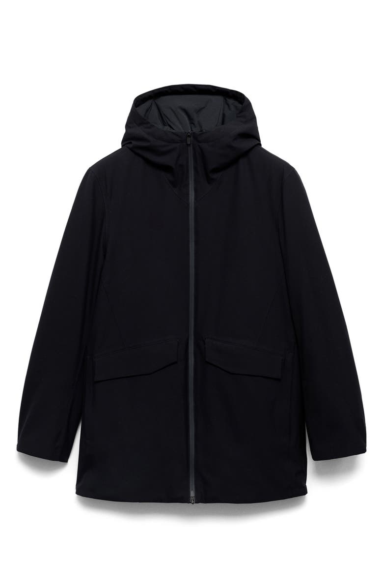 MANGO Water Repellent Packable Insulated Jacket, Alternate, color, Navy