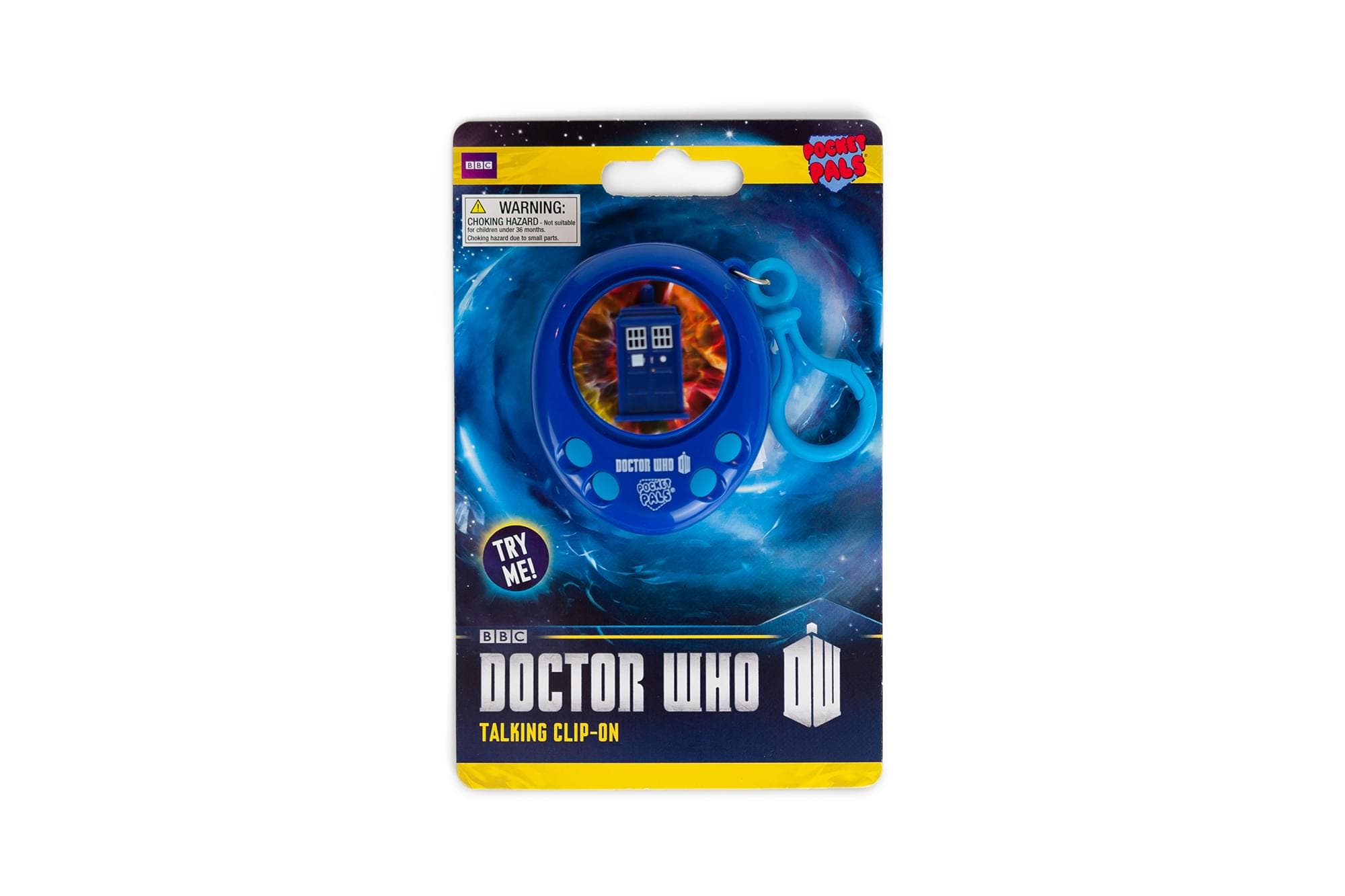 Toynk Doctor Who TARDIS Talking Clip On Keychain - Pocket Pal & Backpack Keyring, Main, color, Blue