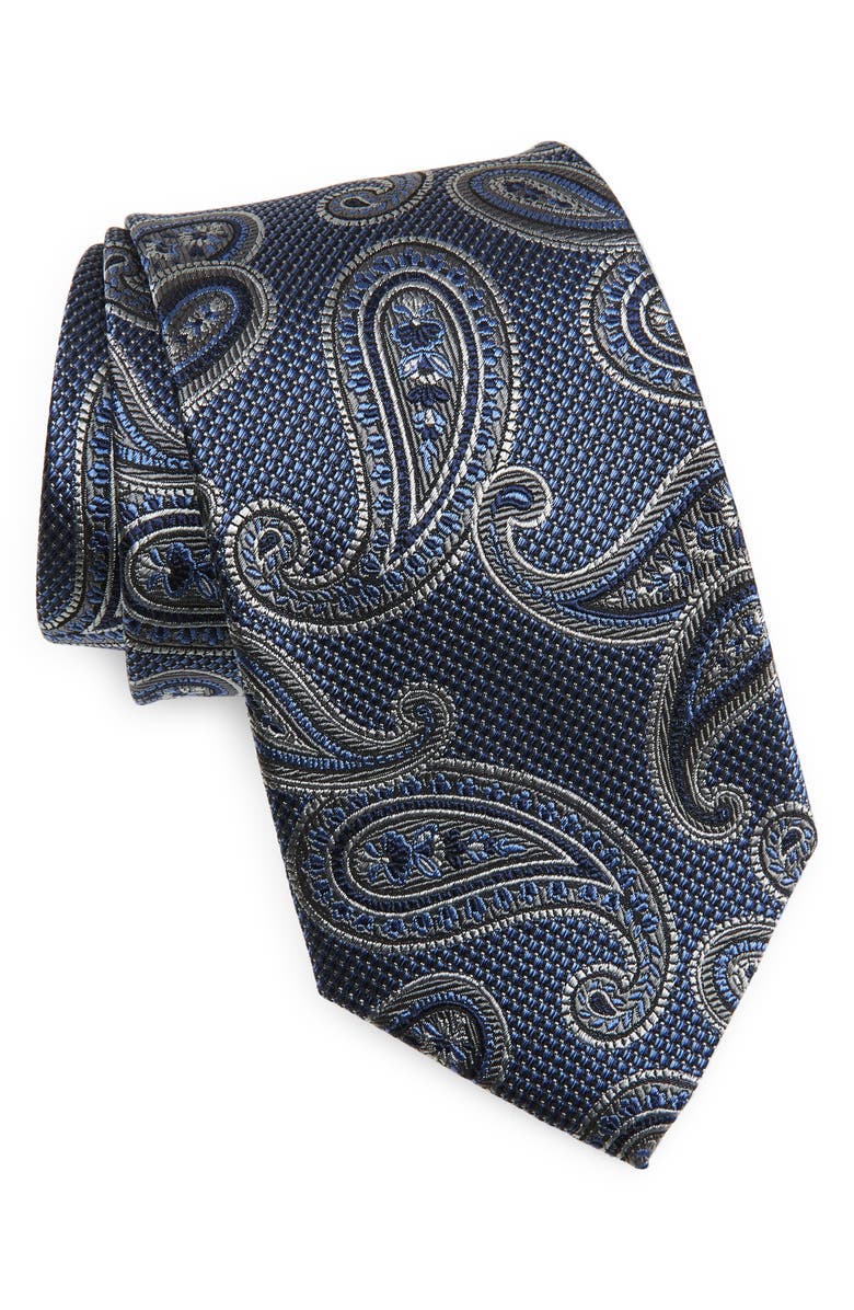 Nordstrom Paisley Silk X-Long Tie, Main, color, 