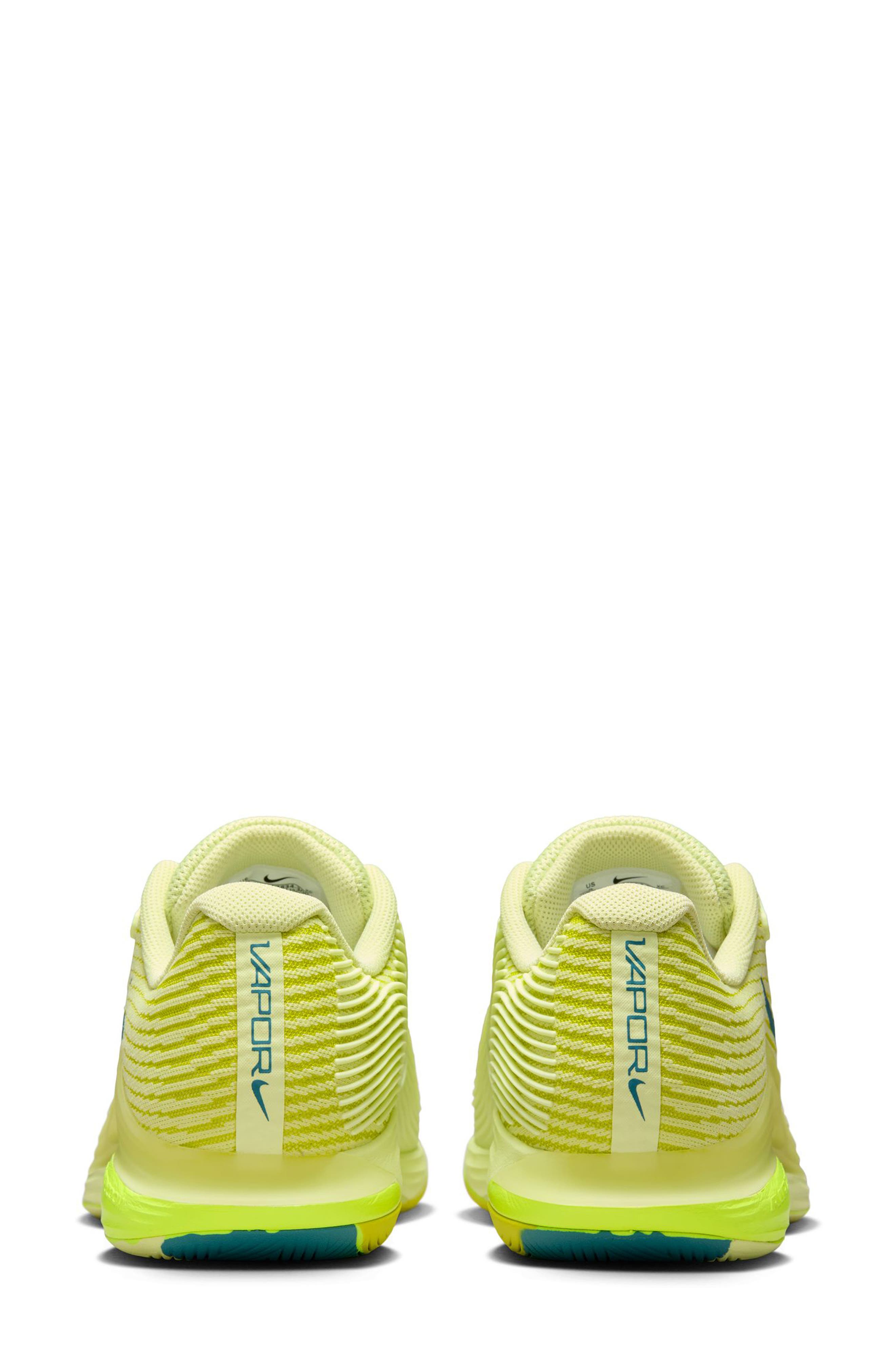 Nike Zoom Vapor 12 Premium Hard Court Tennis Shoe, Alternate, color, Luminous Green/ Teal/ Voltage
