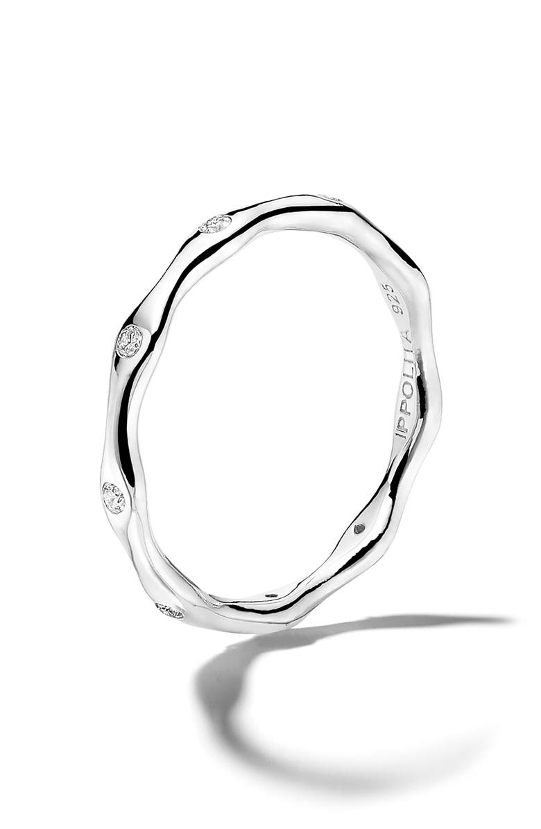 Ippolita Stardust Starlight Diamond Station Band Ring, Alternate, color, 