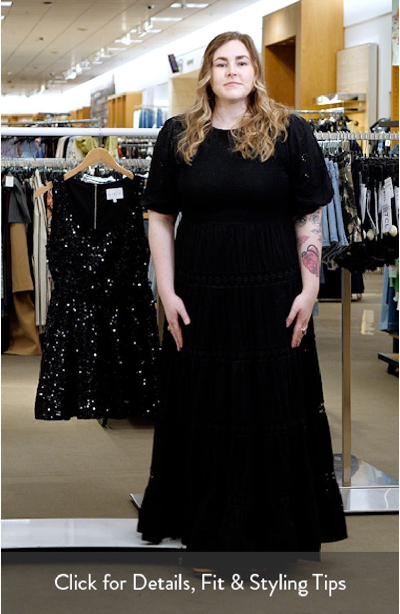 Emma Sequin Fit & Flare Minidress, sales video thumbnail