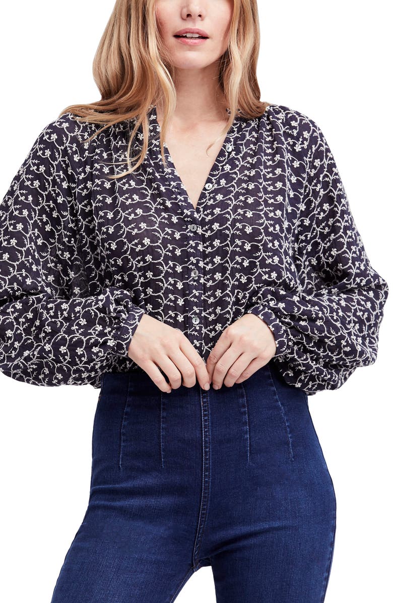 Free People Down from the Clouds Peasant Top, Main, color, 