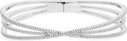 Nordstrom Criss Cross Cubic Zirconia Hinged Bangle