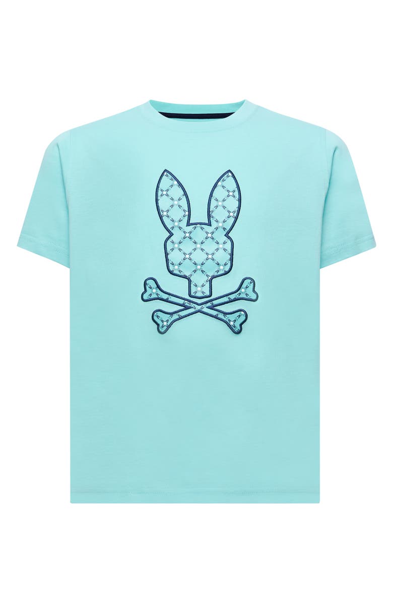 Psycho Bunny Kids' Aram Embroidered Bunny Graphic T-Shirt, Main, color, Antigua Sand