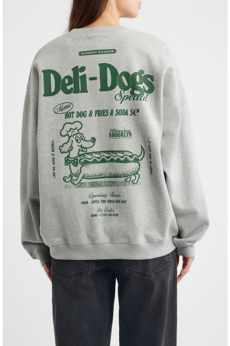 Deli Dog Graphic Sweatshirt, Alternate, color, GREY