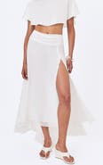 Miss Circle Yanna Chiffon High-Low Maxi Skirt