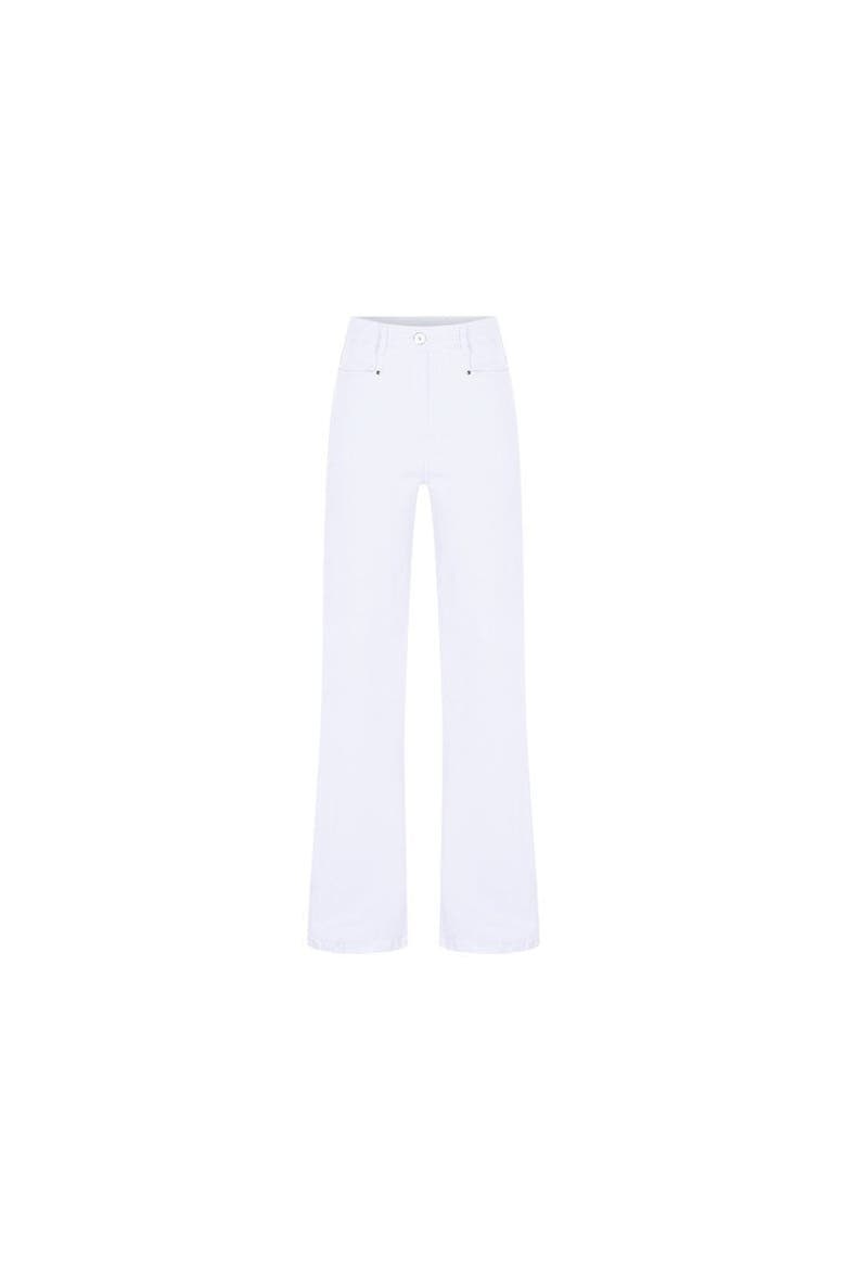 Stevie Denim Pants, Alternate, color, WHITE