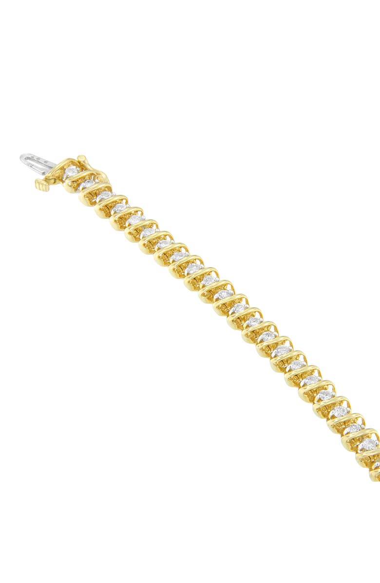 Haus of Brilliance 14K Yellow Gold 3.00 cttw Diamond Spiral Link Bracelet, Alternate, color, Yellow