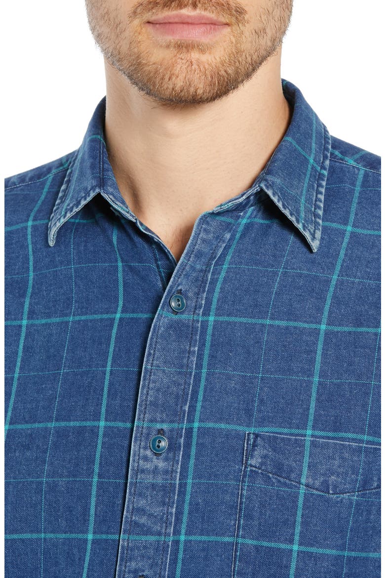 Ventura Windowpane Shirt, Alternate, color, BLUE