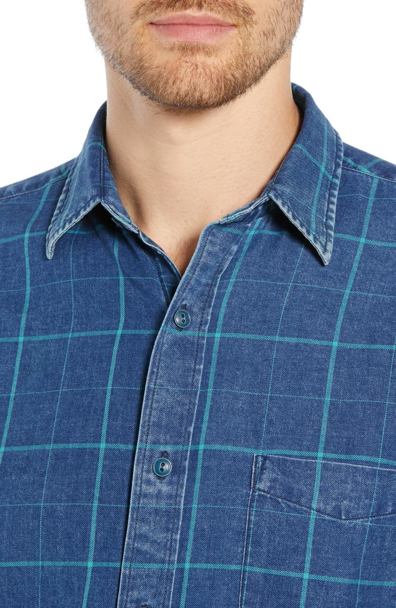 Faherty Ventura Windowpane Shirt, Alternate, color, 