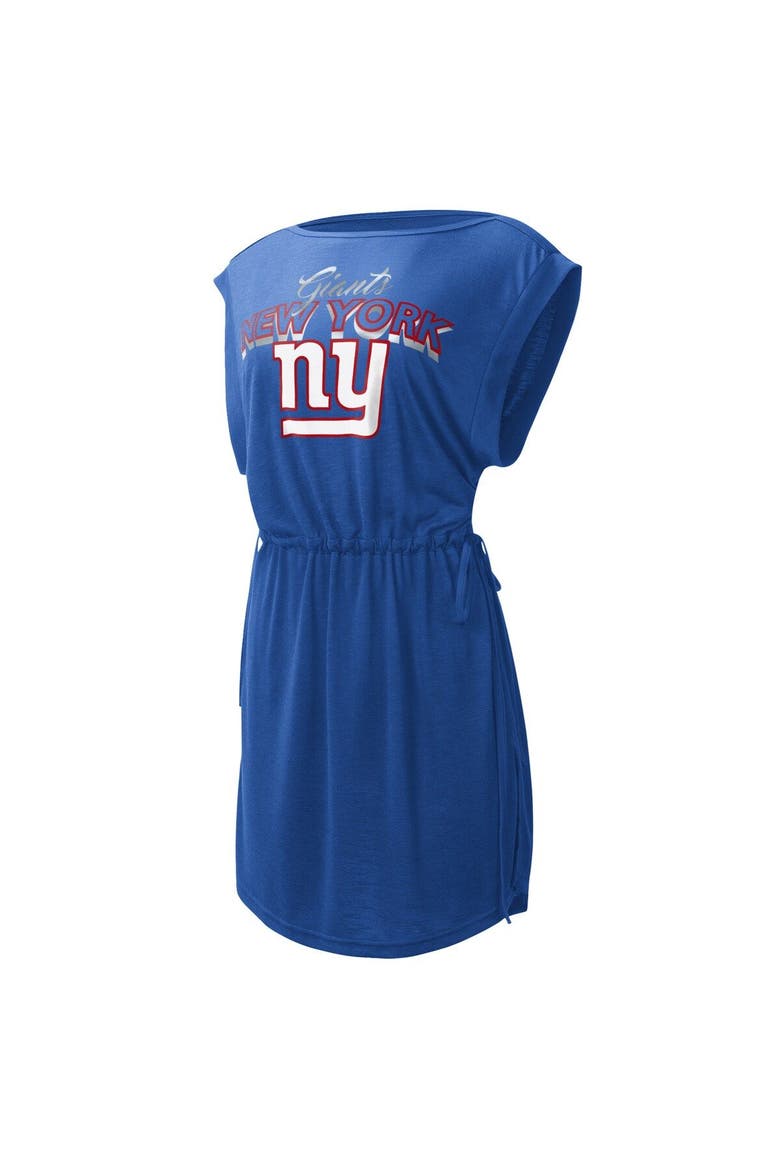 Women's G-III 4Her by Carl Banks Royal New York Giants G.O.A.T. Swimsuit Cover-Up, Alternate, color, Royal