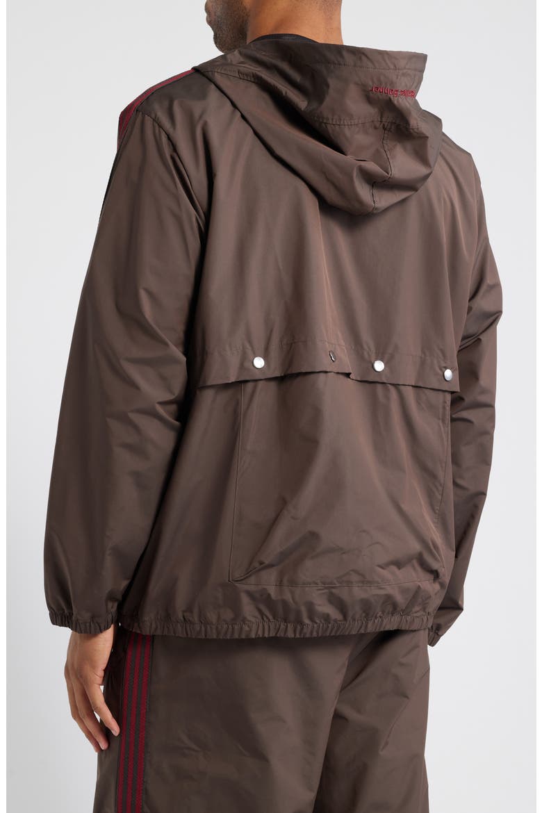 Jacquard Trim Anorak, Alternate, color, NIGHT BROWN