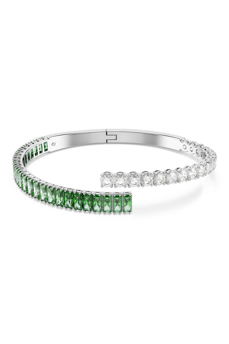 Matrix Bangle, Main, color, RHODIUM/ GREEN