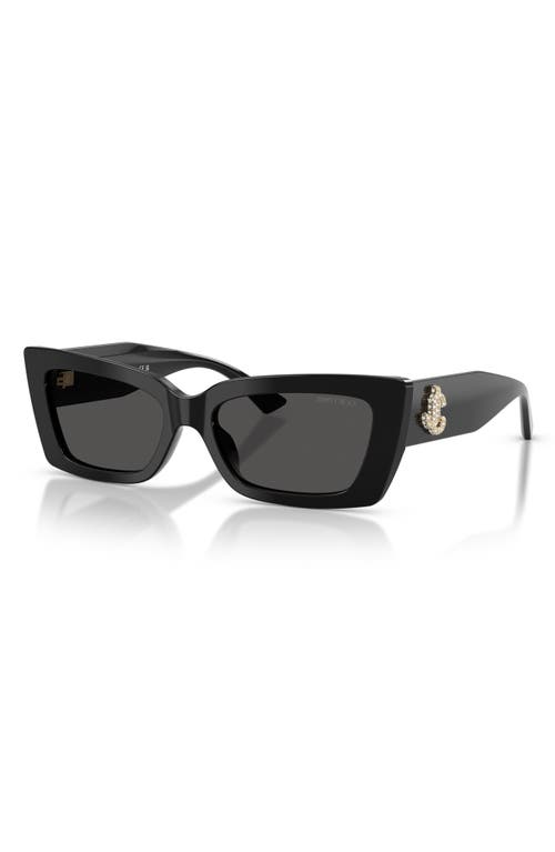 Jimmy Choo 54mm Cat Eye Sunglasses In Black