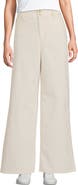 Lands' End Stretch Canvas High Rise Wide Leg Pants