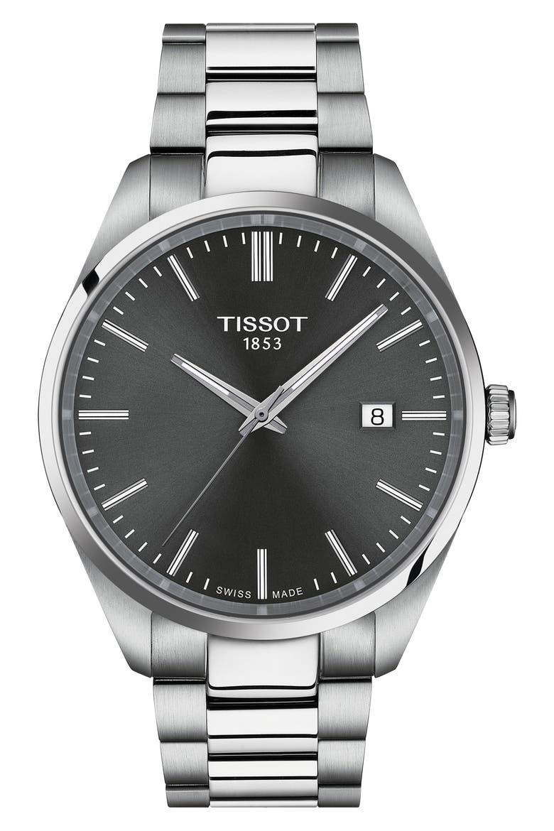 PR 100 Classic Bracelet Watch, 40mm, Main, color, GREY