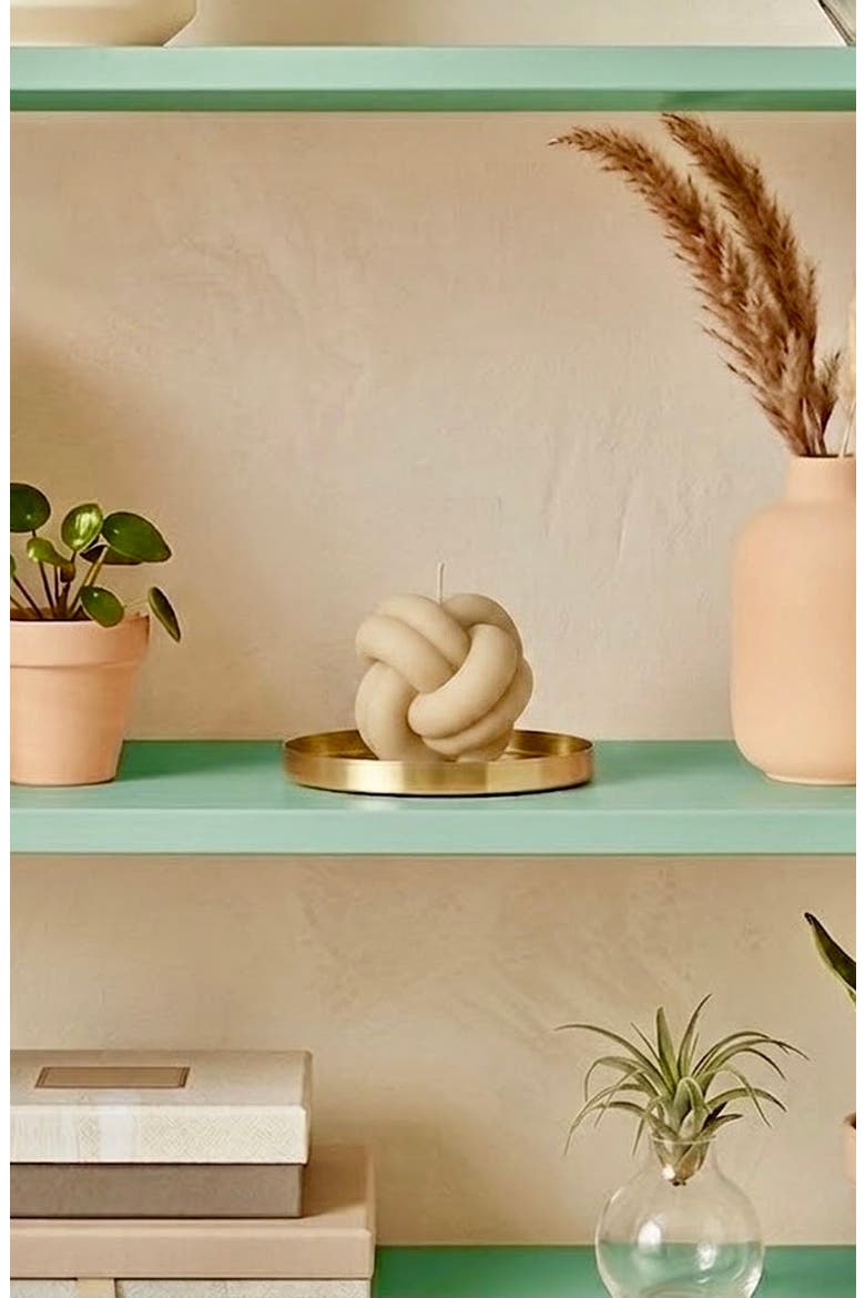 Balloon Knot Candle, Alternate, color, Ivory