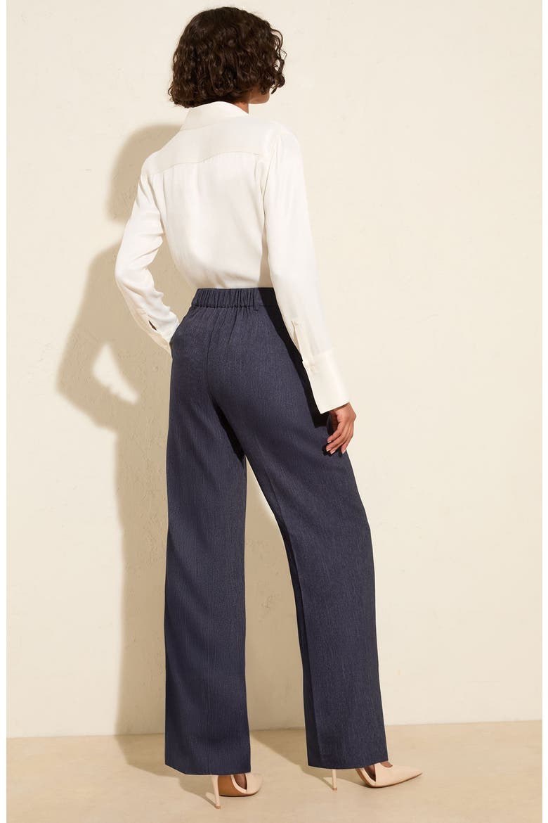 Pleated Wide Leg Pants, Alternate, color, BLUE