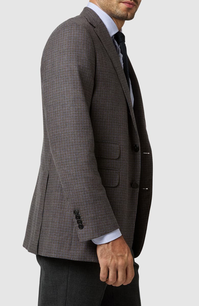 Sid Mashburn Virgil No. 2 Check Wool Sport Coat, Alternate, color, Brown/ Blue Check