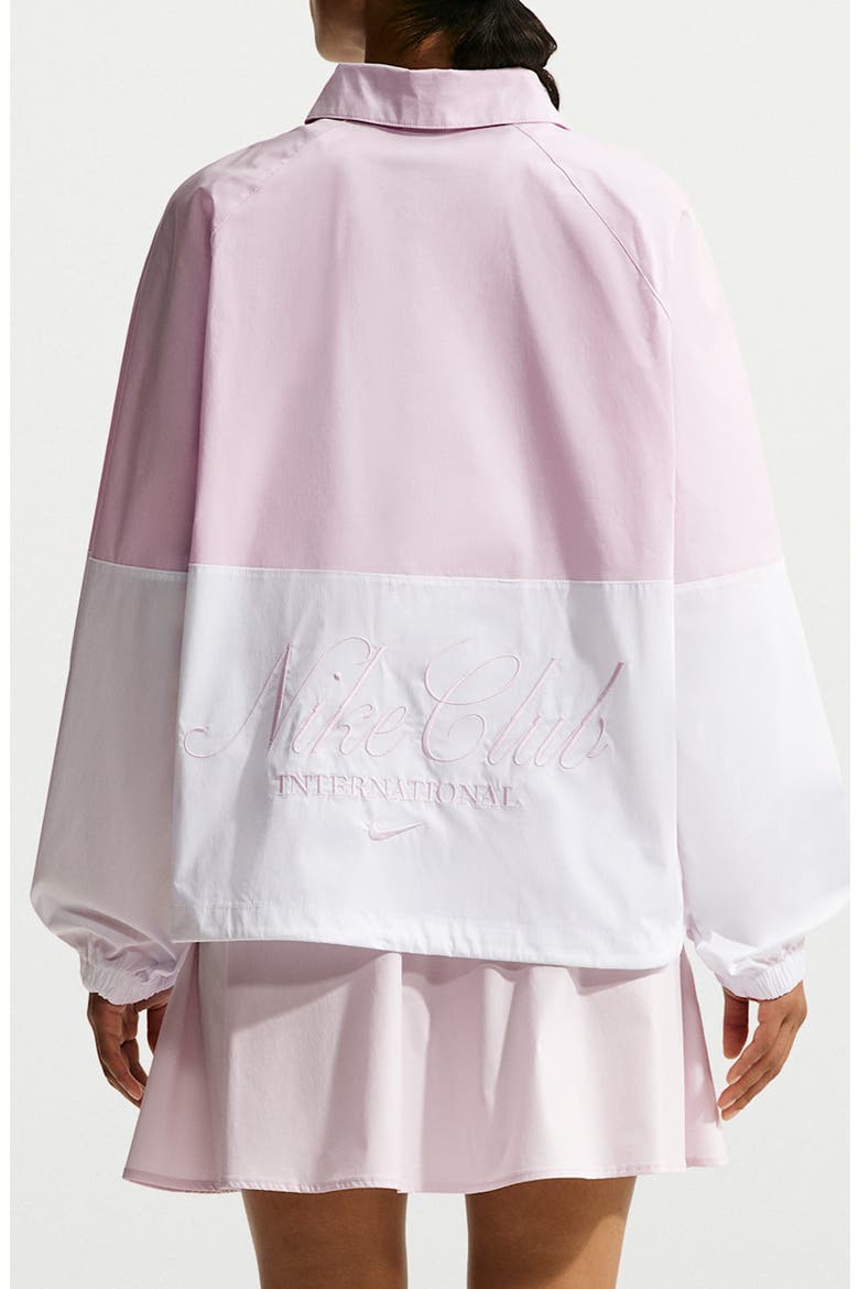 Half Zip Windbreaker, Alternate, color, BLEACHED LILAC/ WHITE/ WHITE