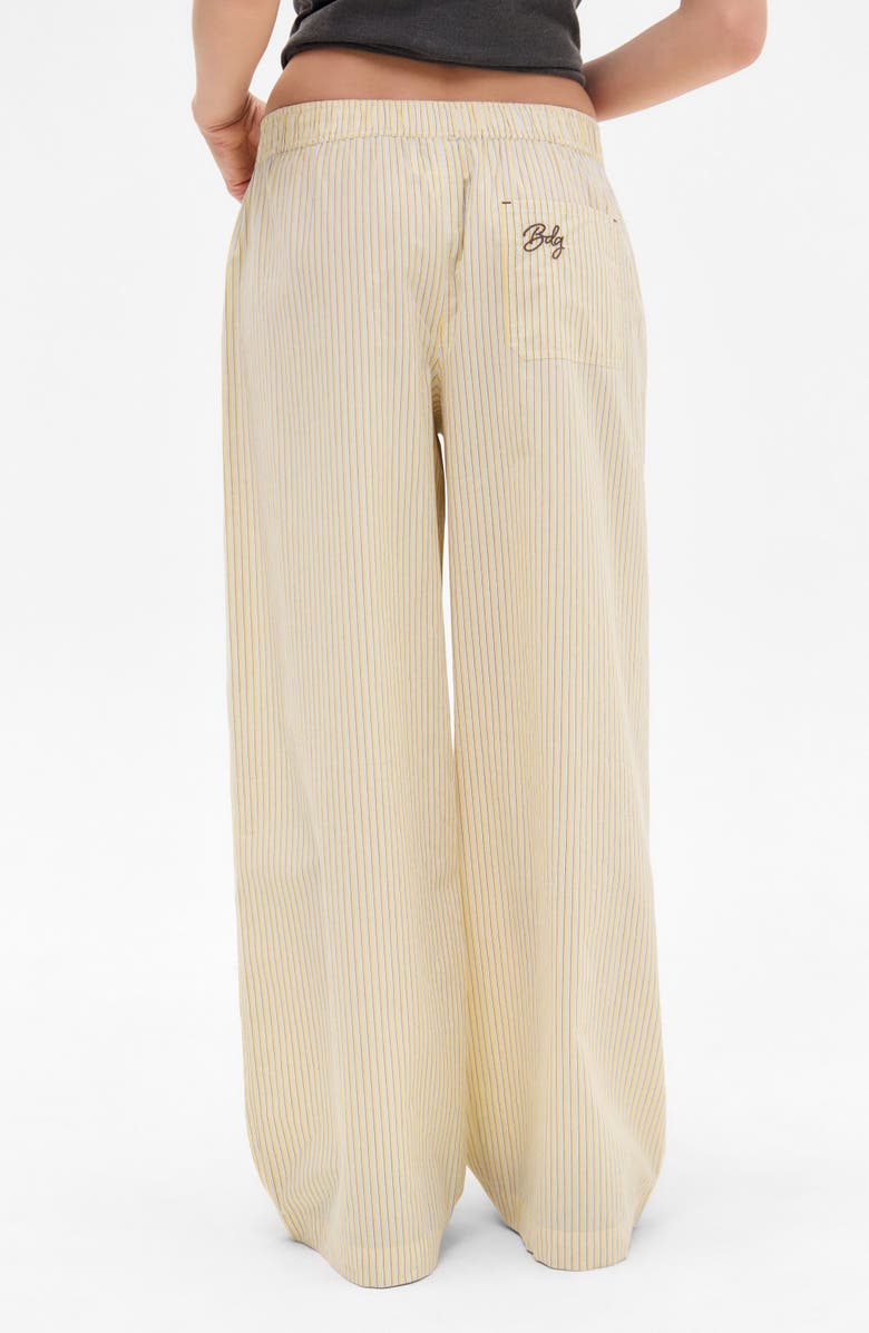 BDG Urban Outfitters Stripe Cotton Straight Leg Pants, Alternate, color, 