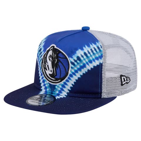 Men's New Era Navy/Blue Dallas Mavericks Throwback Dye Golfer Snapback Hat