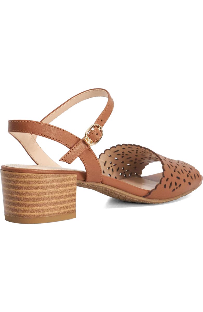 Dune London Josephina Leather Sandal, Alternate, color, Tan