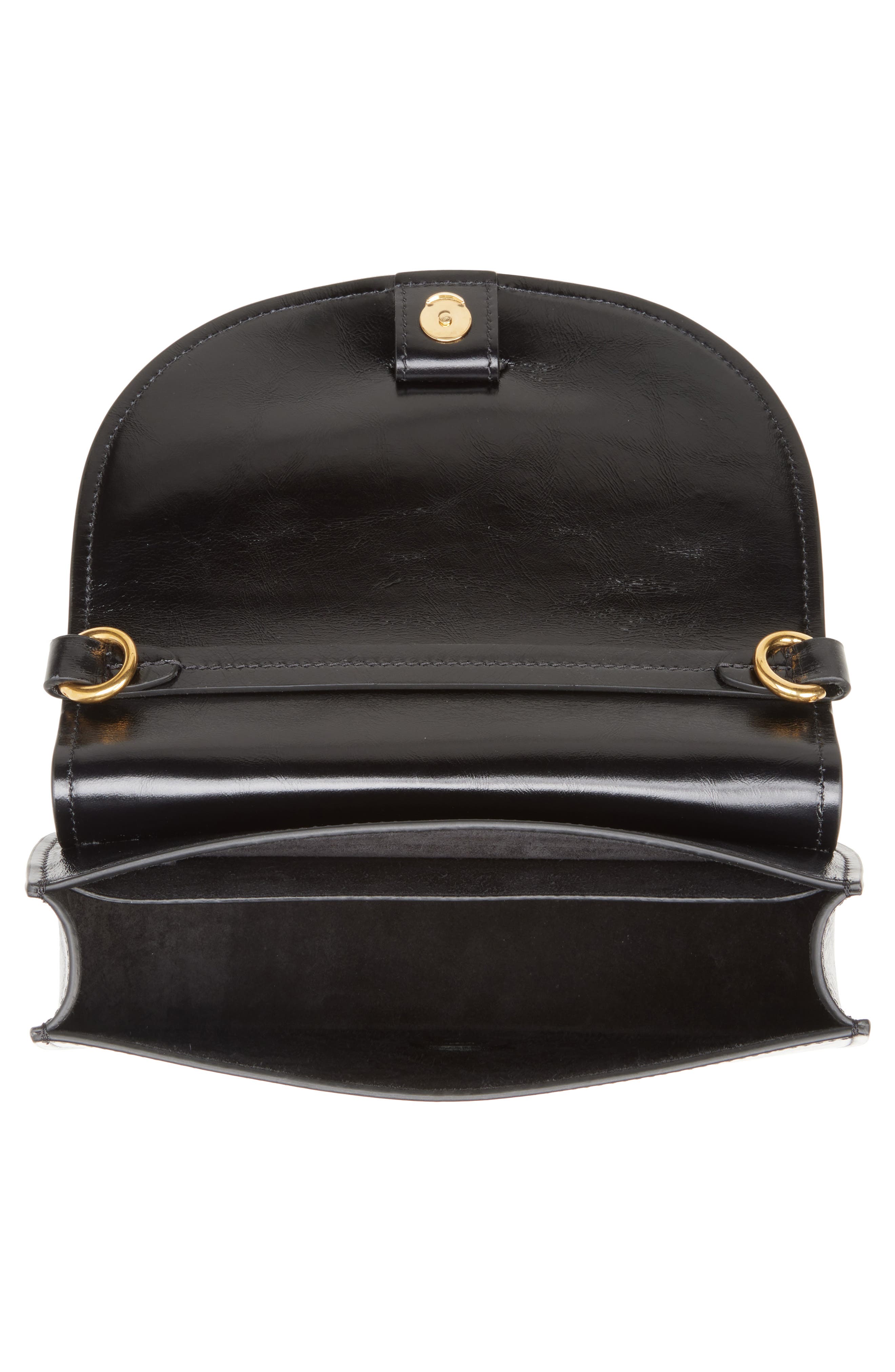 Chloé Marcie Chain Shiny Leather Top Handle Bag, Alternate, color, 