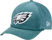 New Era Men's New Era Midnight Green Philadelphia Eagles Cord Corduroy 9FORTY A-Frame Adjustable Hat