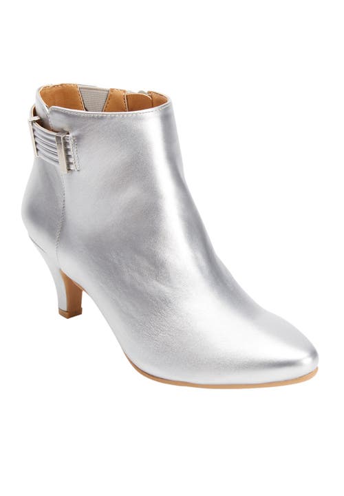 Comfortview The Decima Bootie In Silver