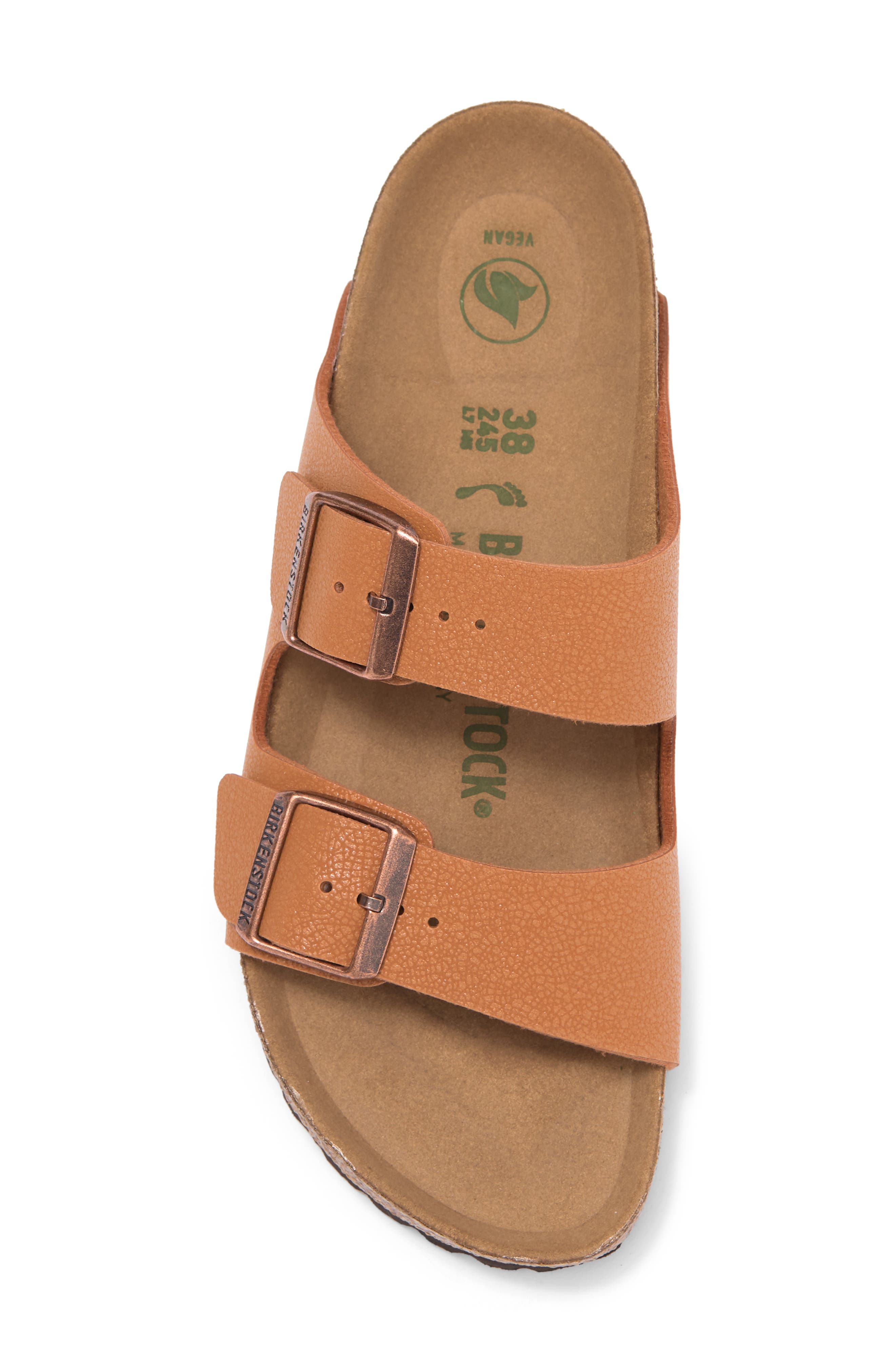 Birkenstock Arizona Vegan Leather Slide Sandal, Alternate, color, 