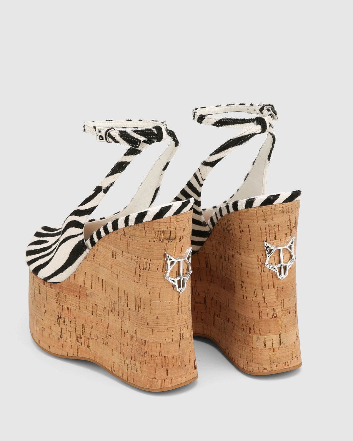 Naked Wolfe Tansy White Patent, Alternate, color, Zebra
