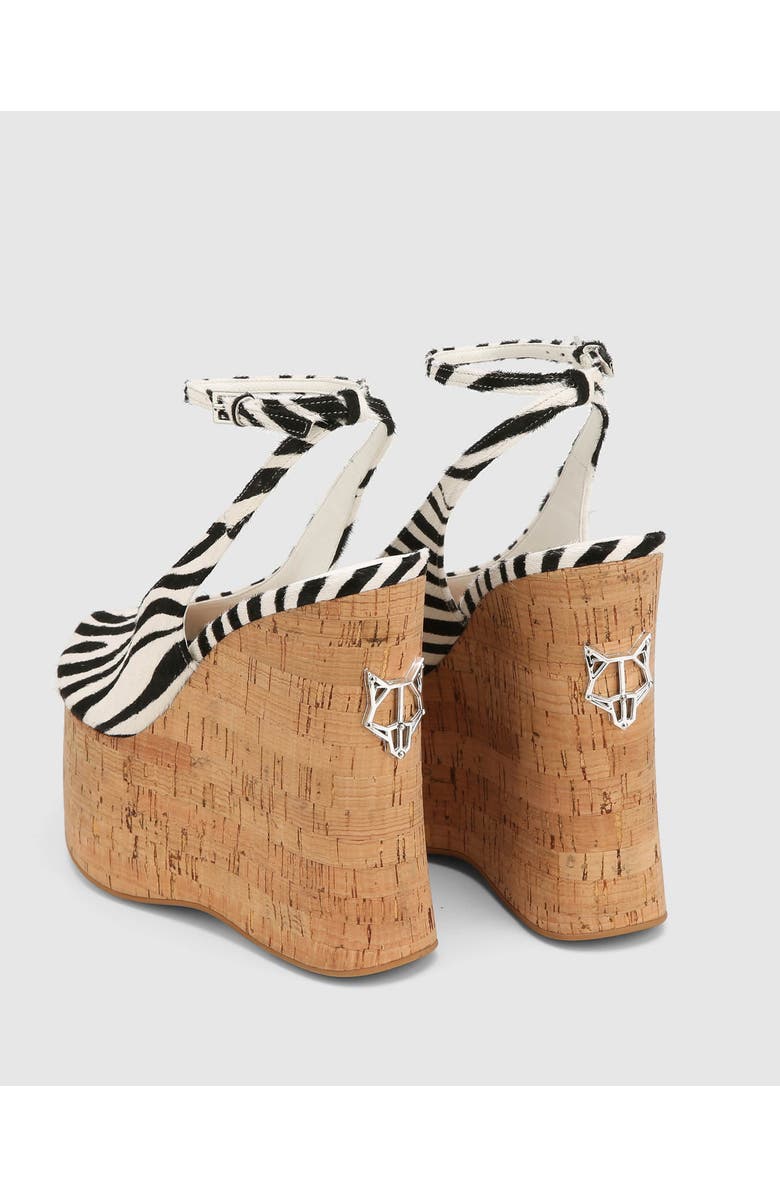 Naked Wolfe Tansy White Patent, Alternate, color, Zebra