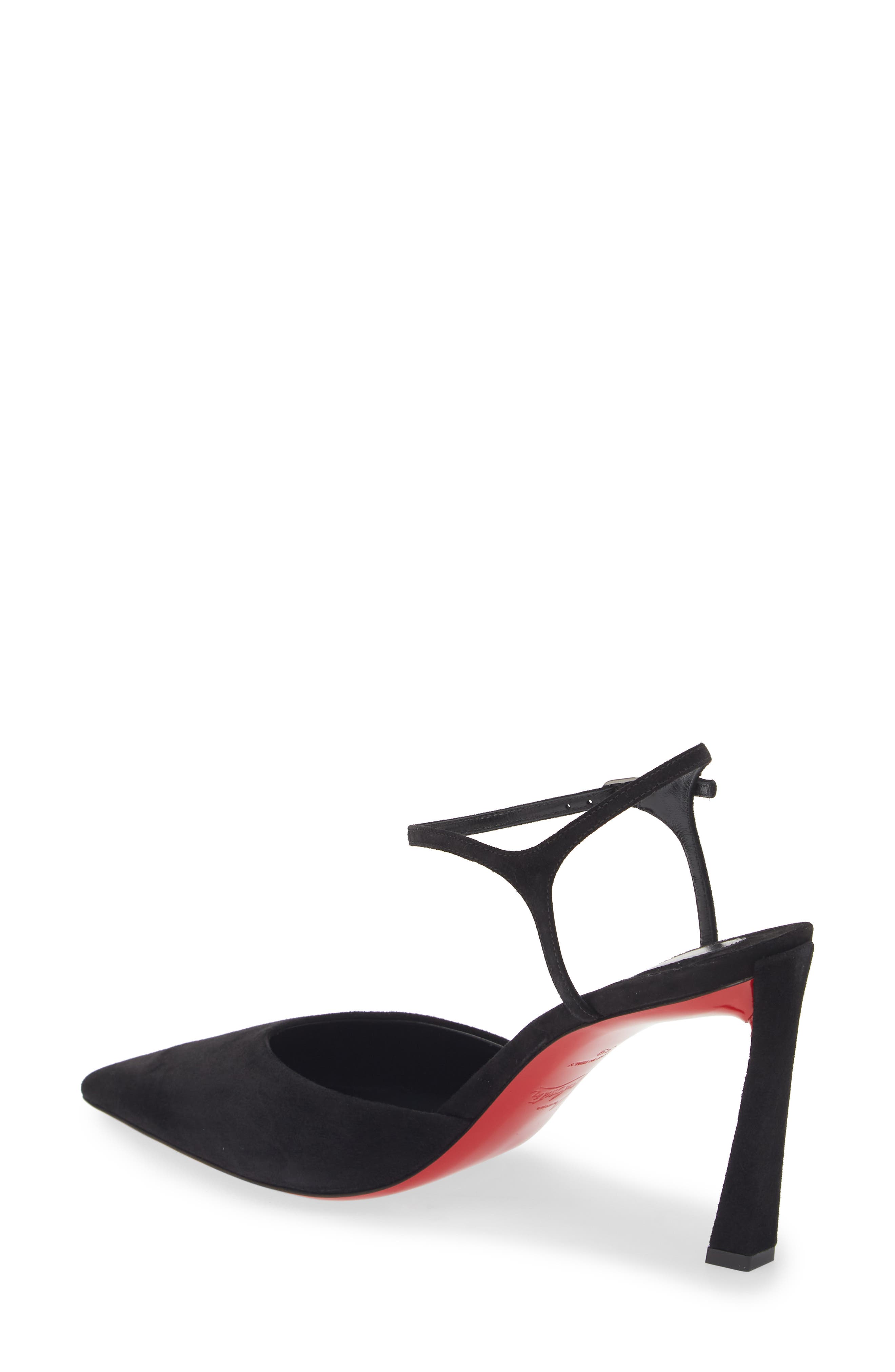 Christian Louboutin Condora Riviera Ankle Strap Pump, Alternate, color, Black/ Lin Black