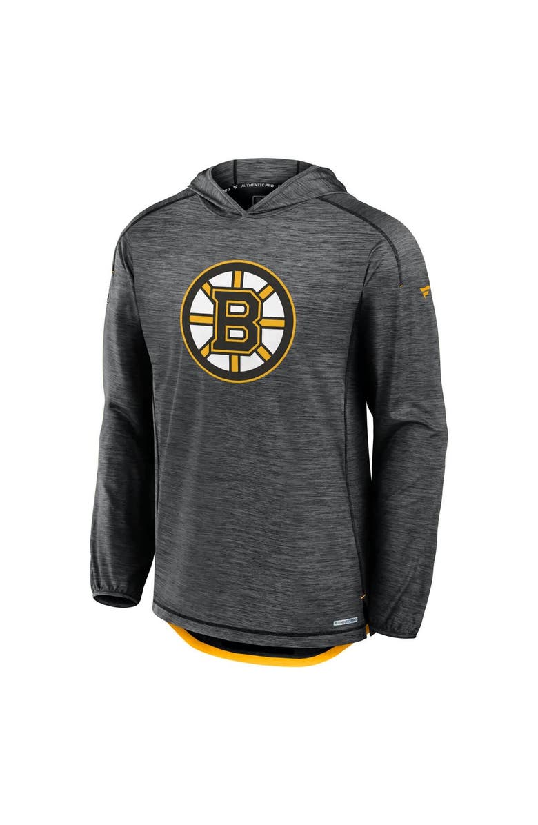 FANATICS Men's Fanatics  Black Boston Bruins Authentic Pro Rink Lightweight Pullover Hoodie, Alternate, color, 